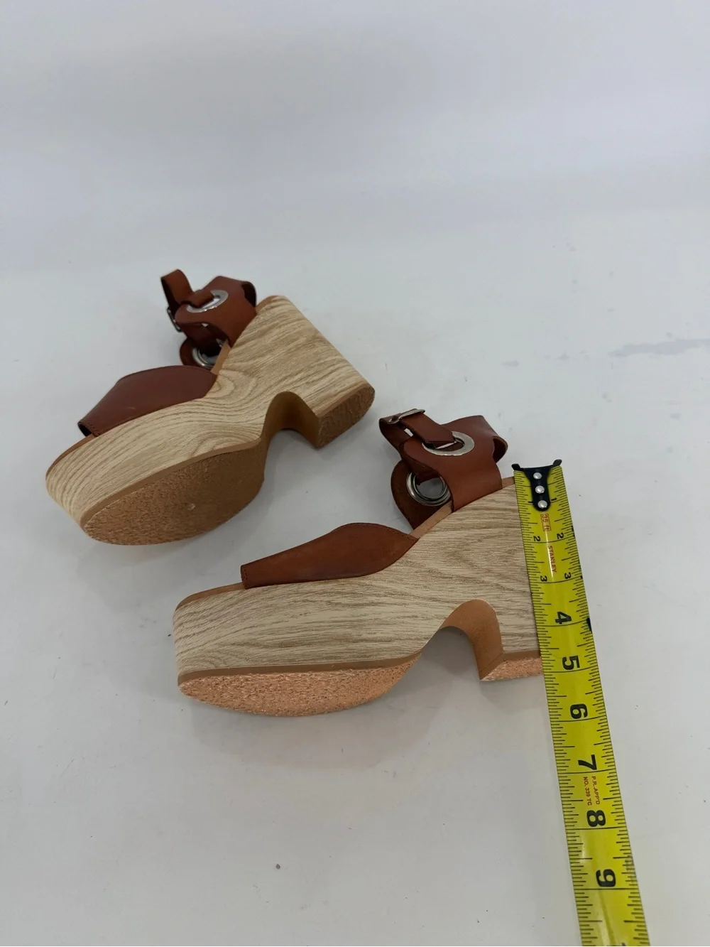 Cordani Calzature Macie Wooden Heel Platform Clogs Size 40
